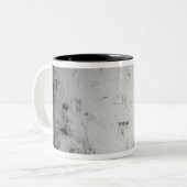 Cloudsimulatie van één dag 2 tweekleurige koffiemok (Voorkant links)