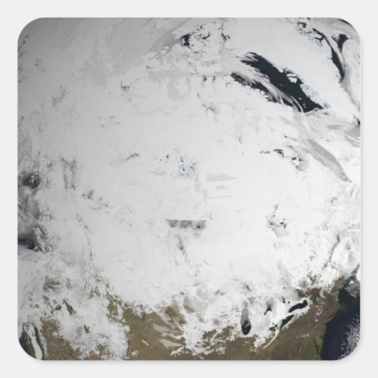 Cloudsimulatie van één dag 2 vierkante sticker (Voorkant)