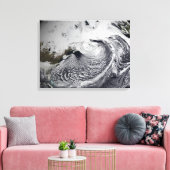 Cloudsimulatie van één dag 3 canvas afdruk (Insitu (Woonkamer))