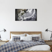 Cloudsimulatie van één dag 3 canvas afdruk (Insitu (Slaapkamer))