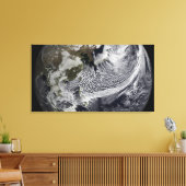 Cloudsimulatie van één dag 3 canvas afdruk (Insitu (Woonkamer))