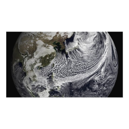 Cloudsimulatie van één dag 3 foto afdruk (Voorkant)