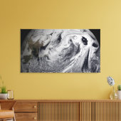 Cloudsimulatie van één dag 4 canvas afdruk (Insitu (Woonkamer))