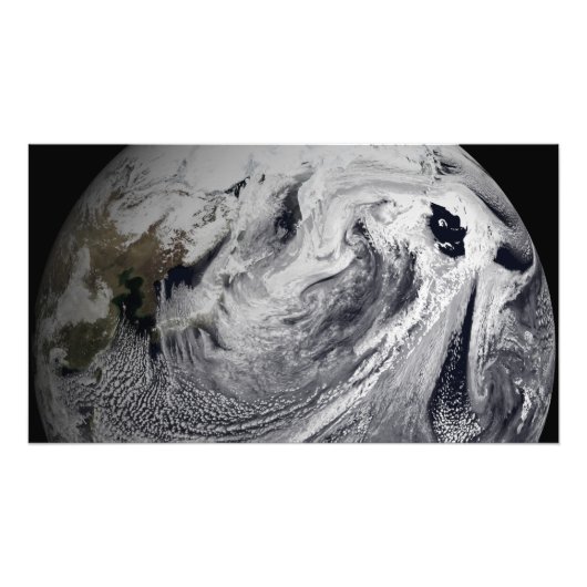 Cloudsimulatie van één dag 4 foto afdruk (Voorkant)