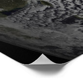 Cloudsimulatie van één dag 4 poster (Hoek)