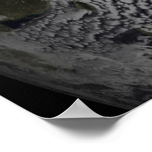 Cloudsimulatie van één dag 4 poster (Hoek)