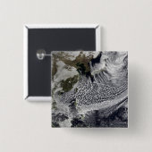 Cloudsimulatie van één dag 4 vierkante button 5,1 cm (Voorkant /achterkant)