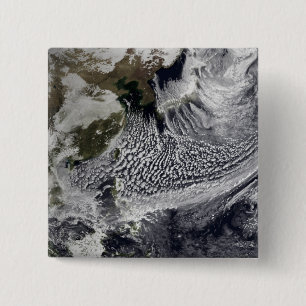 Cloudsimulatie van één dag 4 vierkante button 5,1 cm