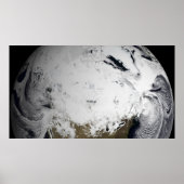 Cloudsimulatie van één dag poster (Voorkant)