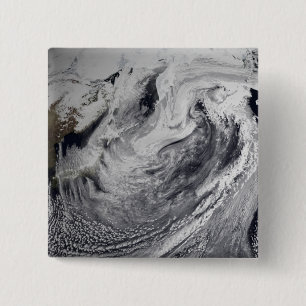 Cloudsimulatie van één dag vierkante button 5,1 cm