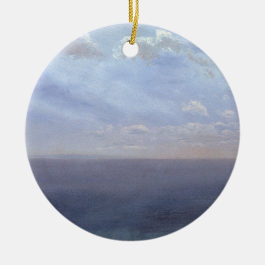 Cloudstudie met Zee en lucht - Albert Bierstadt Keramisch Ornament (Voorkant)