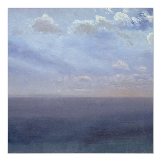 Cloudstudie met Zee en lucht - Albert Bierstadt Perfect Poster (Voorkant)
