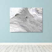 Cloudvorken op Jan Mayen Island Canvas Afdruk (Insitu (Houten vloer))
