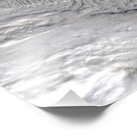 Cloudvorken op Jan Mayen Island Foto Afdruk (Hoek)