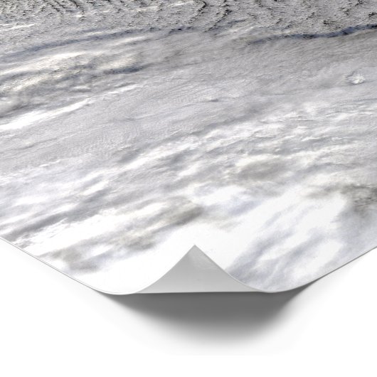 Cloudvorken op Jan Mayen Island Poster (Hoek)