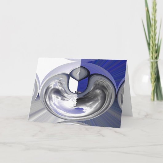 Cloudvormen Feestdagen Kaart (Voorkant)