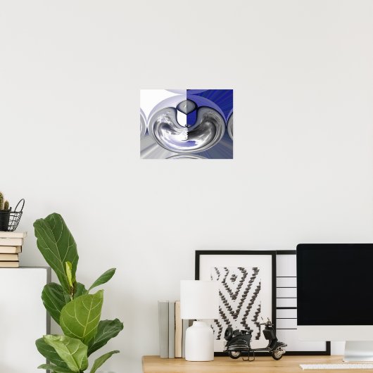 Cloudvormen Poster (Thuiskantoor)
