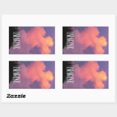 Cloudvormen Rechthoekige Sticker (Vel)