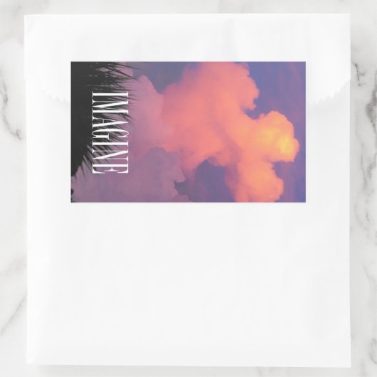 Cloudvormen Rechthoekige Sticker (Tas)