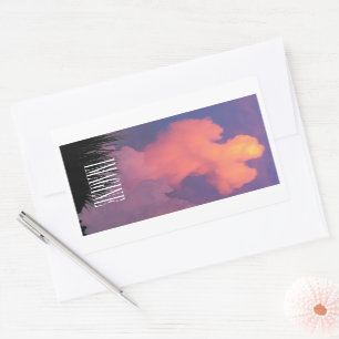 Cloudvormen Rechthoekige Sticker