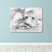 Cloudvorming over het zwarte Zee Canvas Afdruk (Insitu (Houten vloer))