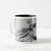 Cloudvorming over het zwarte Zee Tweekleurige Koffiemok (Voorkant links)