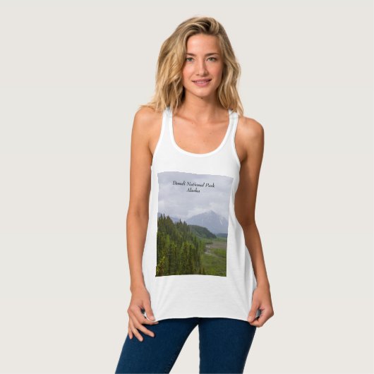 Cloudy at Denali Tanktop (Volledige Voorkant)