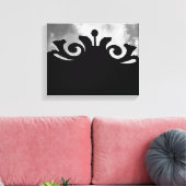 Cloudy Black Gate Canvas Afdruk (Insitu (Woonkamer))