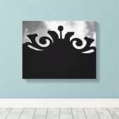 Cloudy Black Gate Canvas Afdruk (Insitu (Houten vloer))