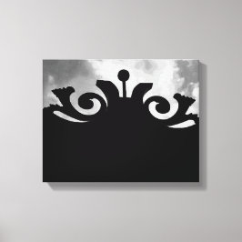 Cloudy Black Gate Canvas Afdruk