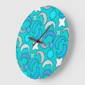 Cloudy Blue Moon Grote Klok (Hoek)