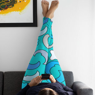 Cloudy Blue Moon Leggings