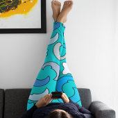 Cloudy Blue Moon Leggings