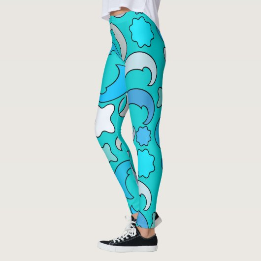 Cloudy Blue Moon Leggings (Links)