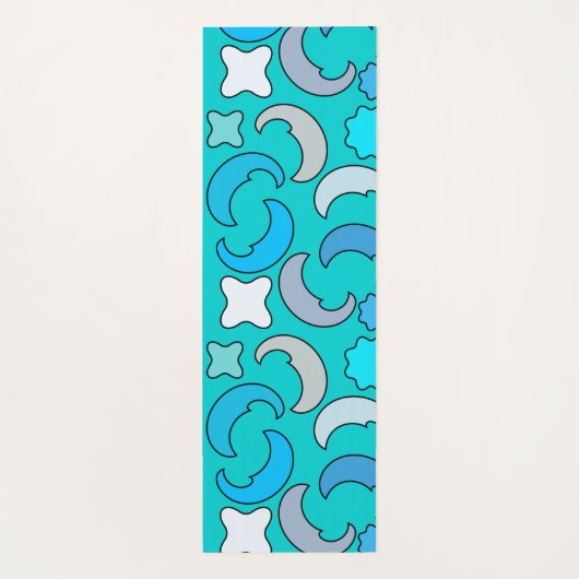 Cloudy Blue Moon Yogamat (Achterkant)