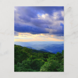 Cloudy Blue Ridge Mountains Briefkaart
