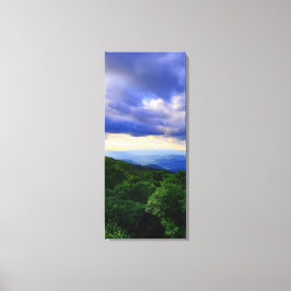 Cloudy Blue Ridge Mountains Canvas Afdruk