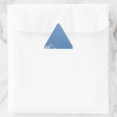 Cloudy Blue Sky BackgroundTriangle Sticker (Tas)