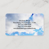 Cloudy Blue Sky Christelijke minister Pastor Visitekaartje (Achterkant)