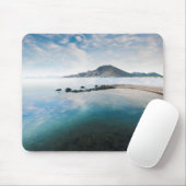 Cloudy Blue Sky dat in het meer tot uitdrukking ko Muismat (Met muis)