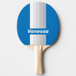 Cloudy Blue Sky Pin Strepen met Naam Tafeltennisbatje
