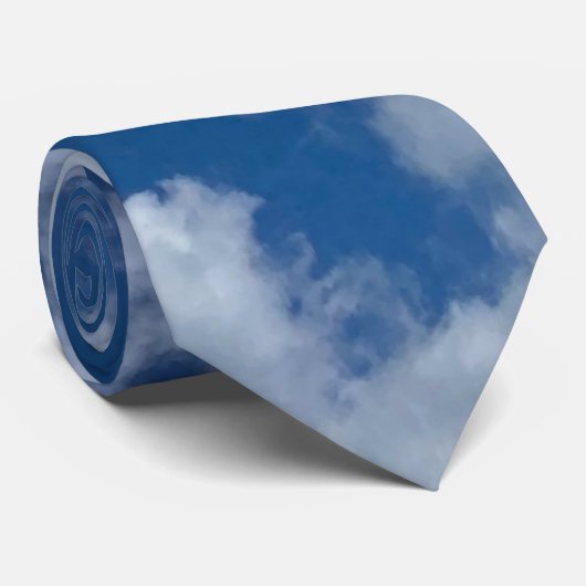 Cloudy blue sky stropdas (Opgerold)