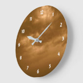 Cloudy Brown Sky Grote Klok (Hoek)