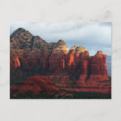 Cloudy Coffee Pot Rock in Sedona Arizona Briefkaart (Voorkant)