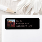 Cloudy Coffee Pot Rock in Sedona Arizona Etiket (Insitu)