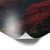 Cloudy Coffee Pot Rock in Sedona Arizona Foto Afdruk (Hoek)