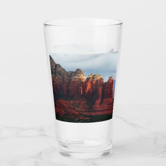 Cloudy Coffee Pot Rock in Sedona Arizona Glas (Achterkant)