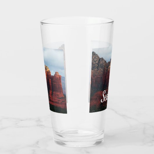 Cloudy Coffee Pot Rock in Sedona Arizona Glas (Rechts)