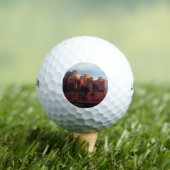 Cloudy Coffee Pot Rock in Sedona Arizona Golfballen (Insitu Shirt)