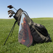 Cloudy Coffee Pot Rock in Sedona Arizona Golfhanddoek (Groen)